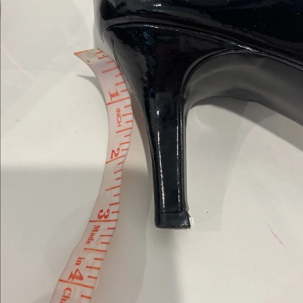 Life Stride Soft System Suki Black Patent Strappy Heel